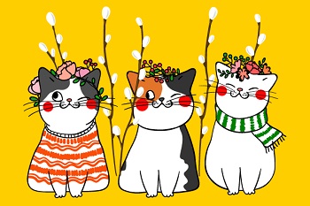 Акция  "Весенние котики" - более 50 денежных подарков